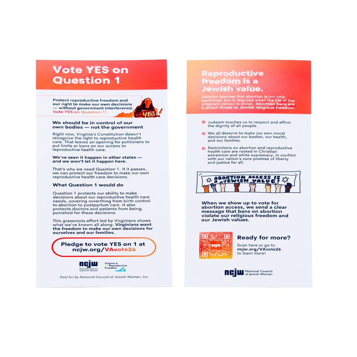 Virginia Reproductive Freedom Voter Education Cards