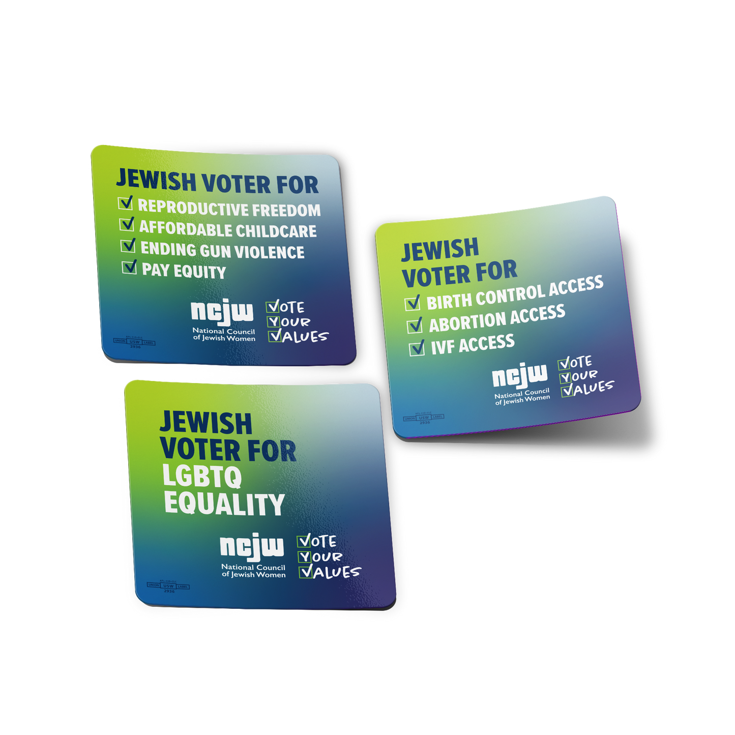 Jewish Voter Sticker Pack