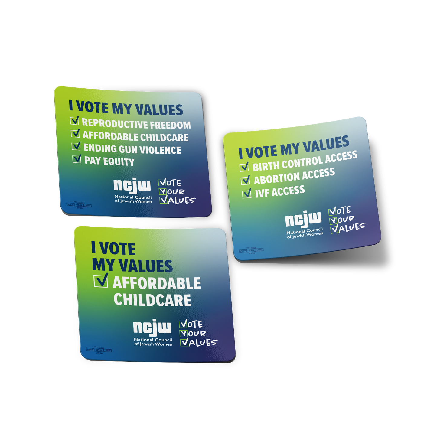 Vote My Values Sticker Pack