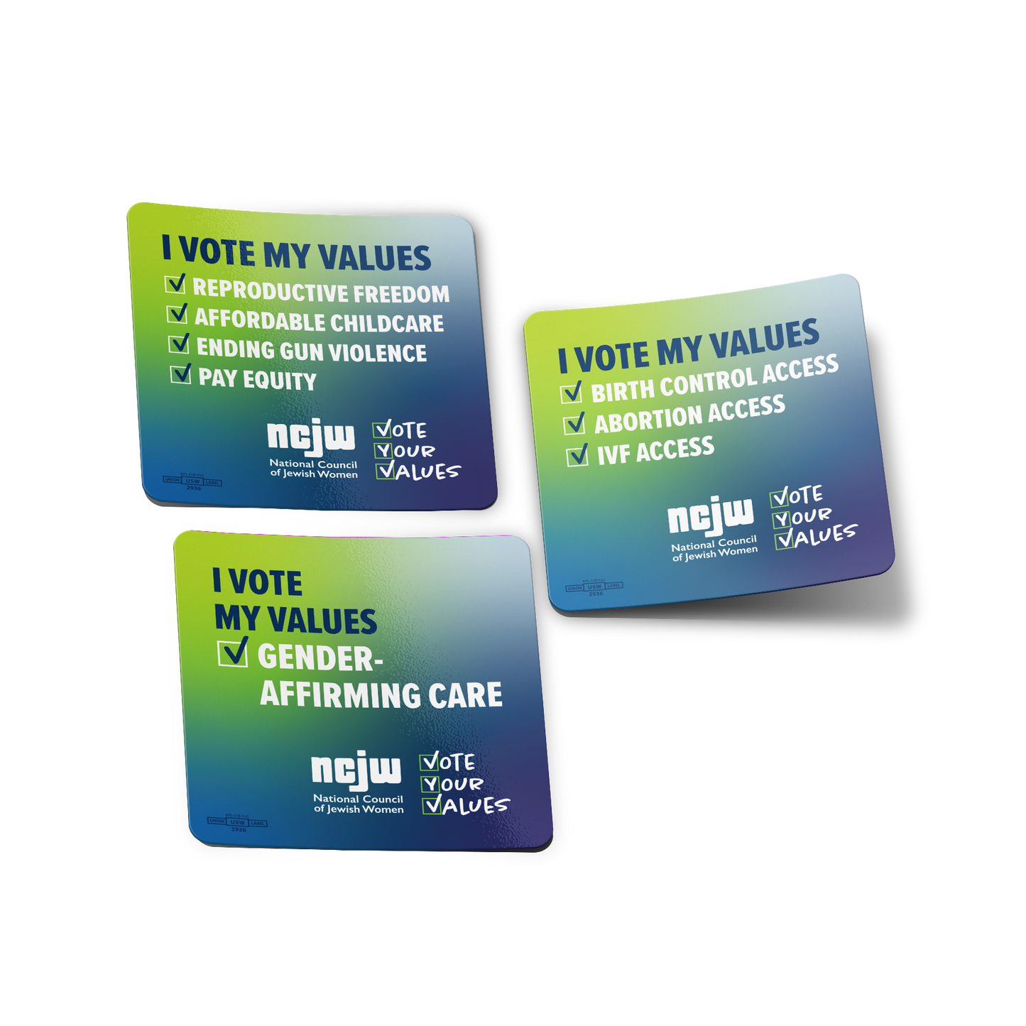 Vote My Values Sticker Pack