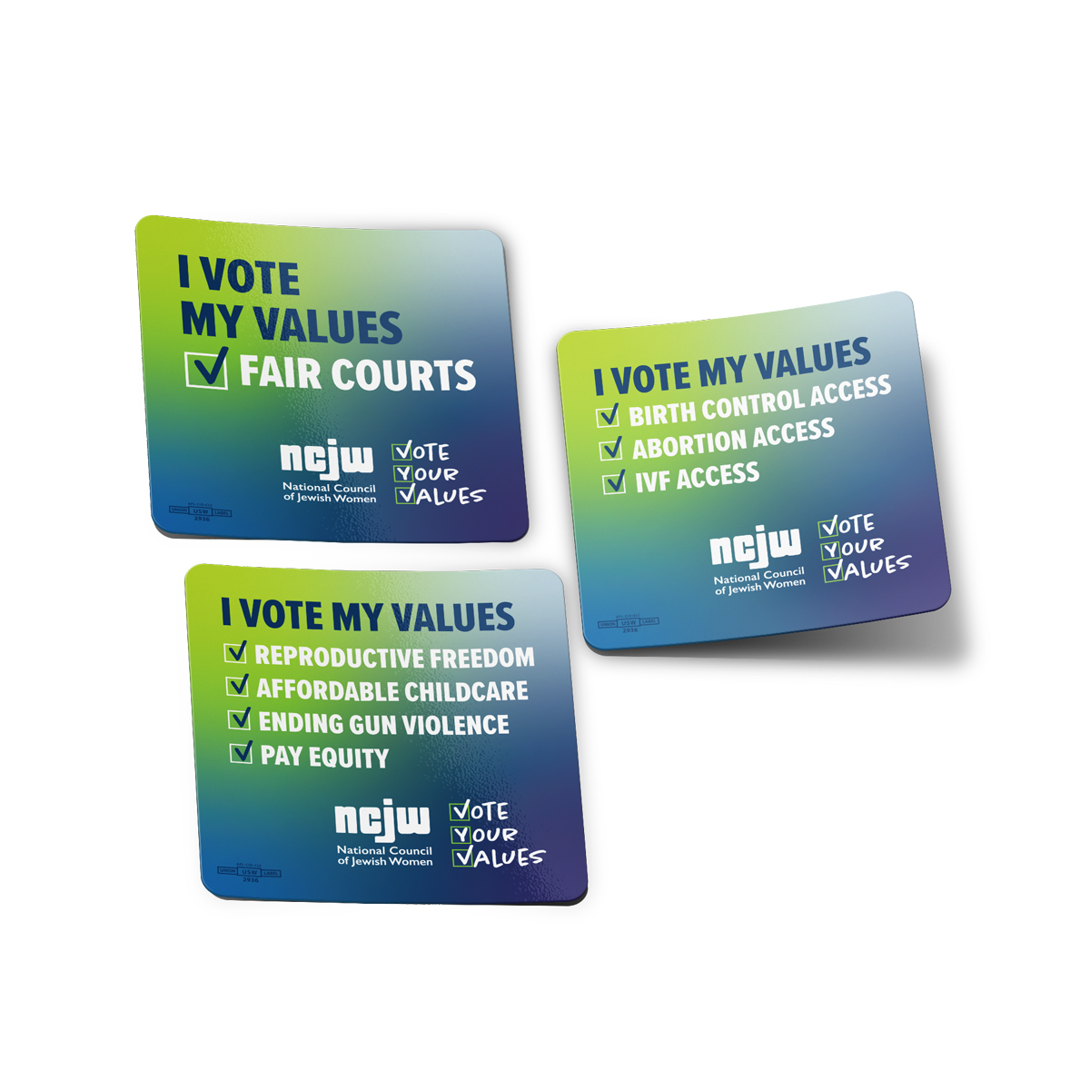 Vote My Values Sticker Pack