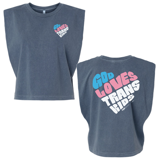 "God Loves Trans Kids" Muscle Shirt