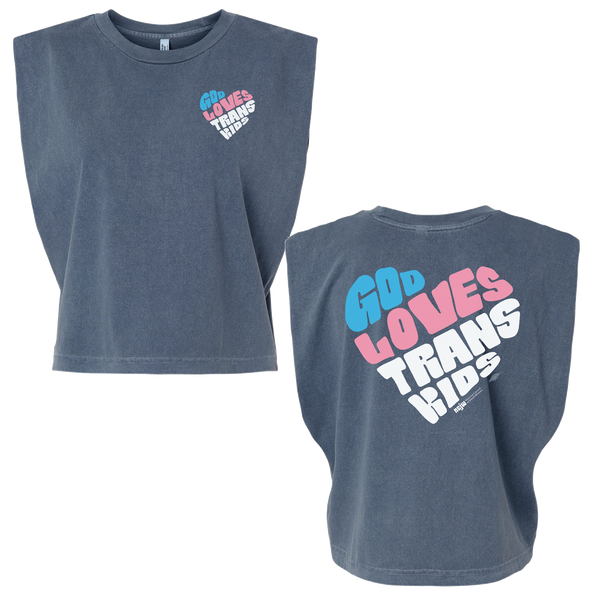 "God Loves Trans Kids" Muscle Shirt