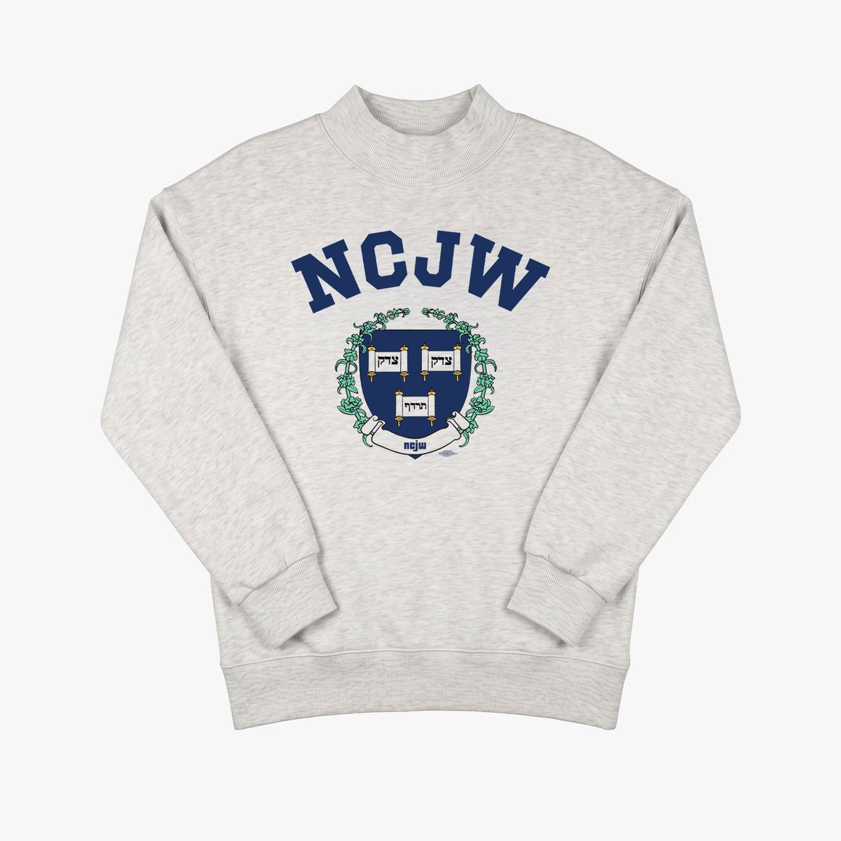Collegiate Mock Neck Sweatshir