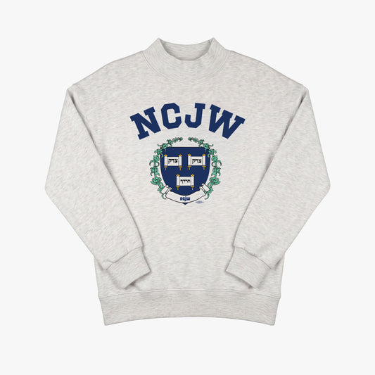 Collegiate Mock Neck Sweatshir
